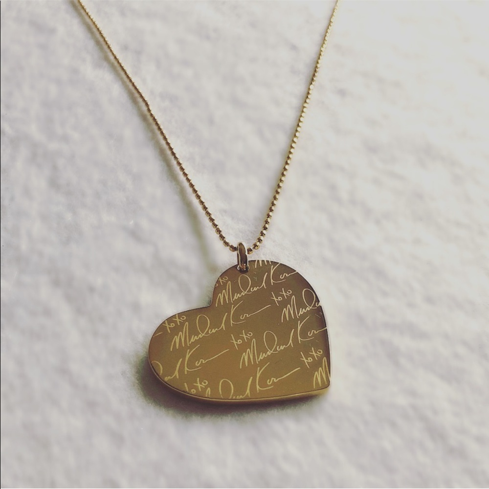 NWT OFFERS PLEASE! MK Heart Pendant Long Necklace
